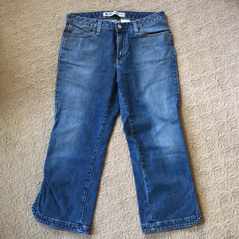 Gap cropped denim pant bootcut, size 10